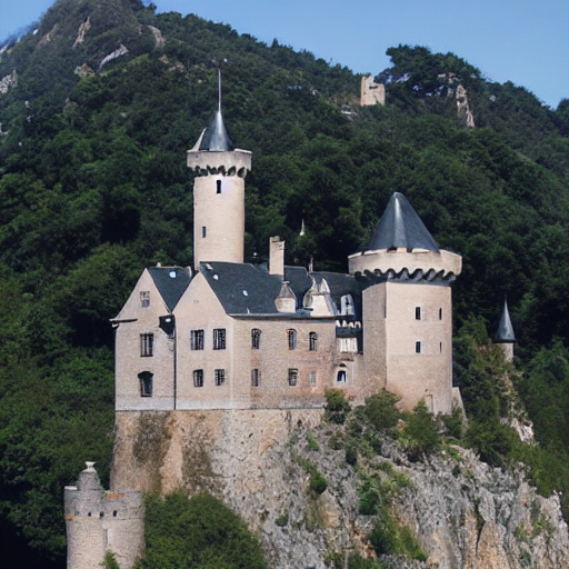 Stable Diffusion output for the prompt "castle" (6 of 6)